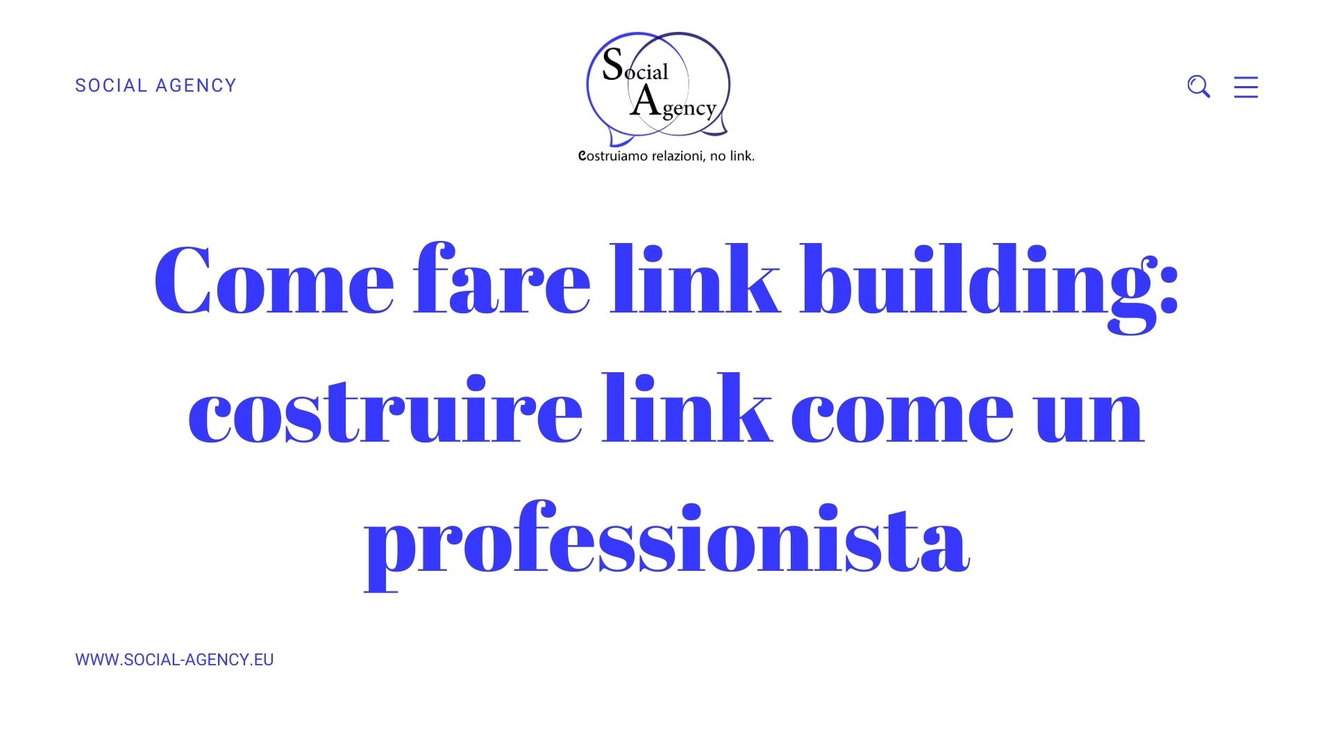 come fare link building